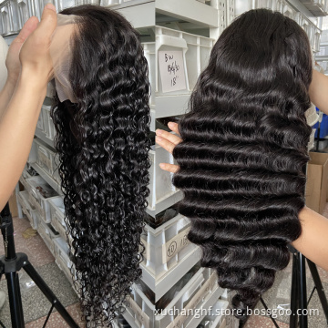 Blond Virgin brazilian short afro deep kinky curly wig front full lace human hair wig for black women,short woman hair wig human